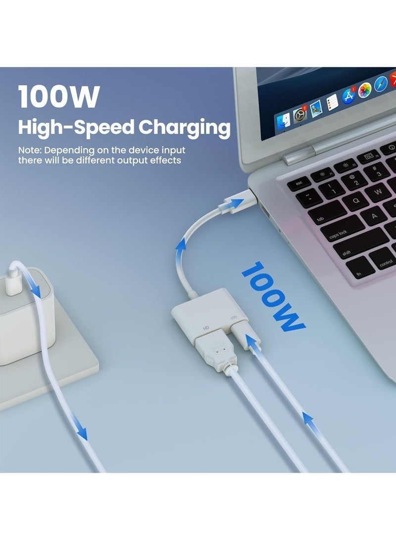 كيلا فيش سفر محول AV رقمي متعدد المنافذ USB-C فيش عالمي، محول USB C إلى HDMI لأجهزة iPhone 16/15 إلى التلفزيون، محول شاشة مزامنة الفيديو والصوت بدقة 4K 60 هرتز لأجهزة iPhone 16/15 Series/MacBook/iPad Pro، معتمد من MFi - Image 5